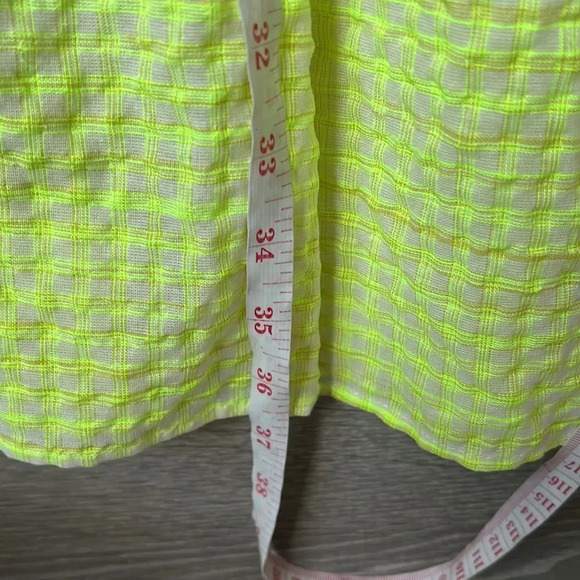 Anthropologie Corey Lynn Calter Yellow  Mariah Textured Mini Dress Size Medium - Picture 13 of 13